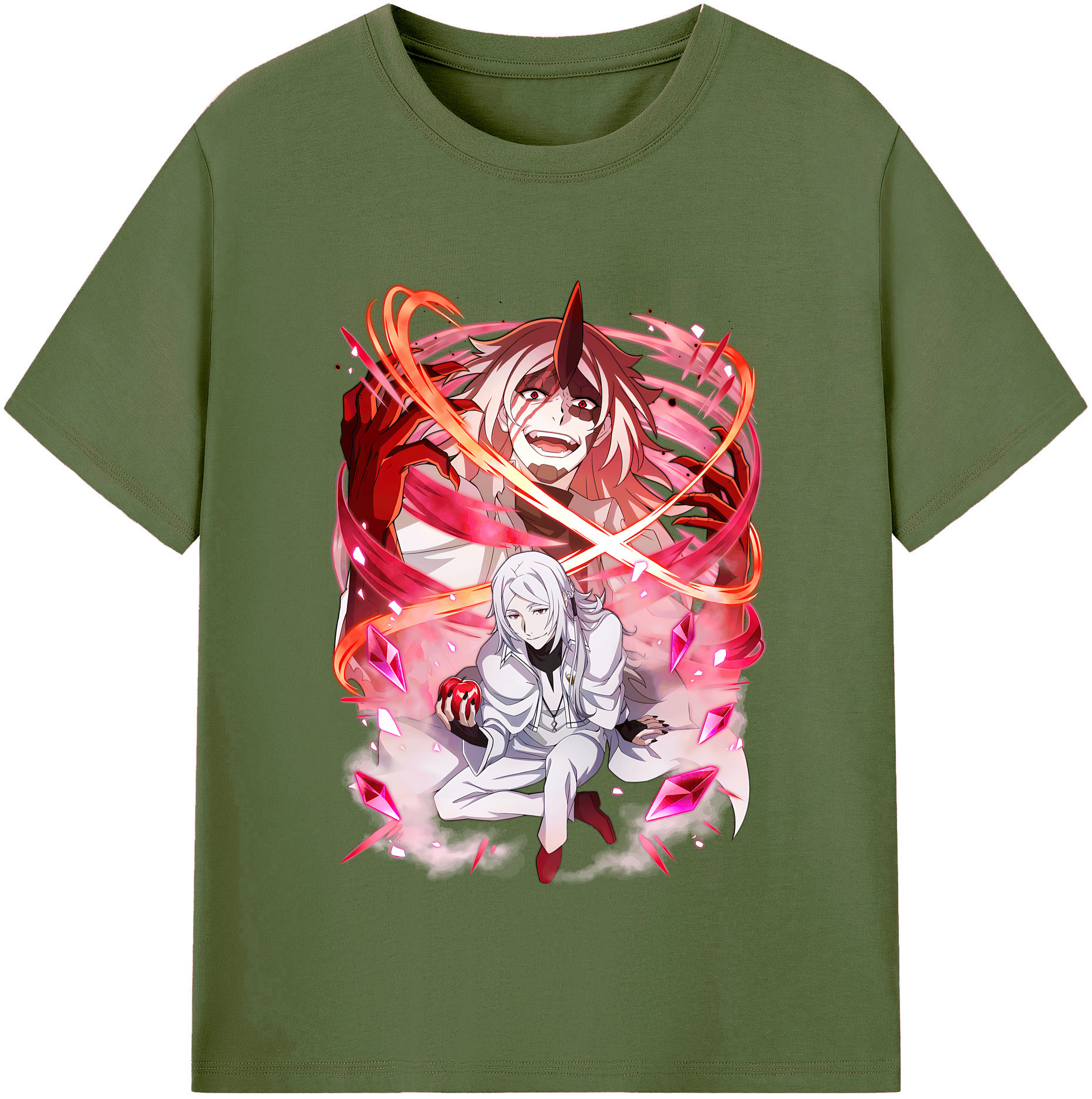 （画像用） 文豪ストレイドッグス Bungo Stray Dogs 綿100％半袖Tシャツ（フロントプリント）